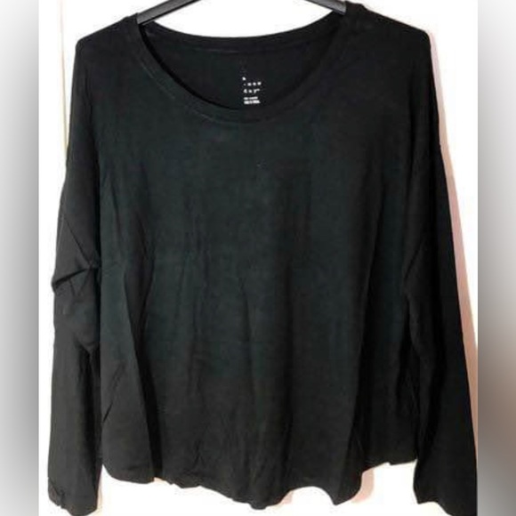 A New Day Women's Lightweight Long Sleeve Top Black sz XXL - Picture 1 of 4